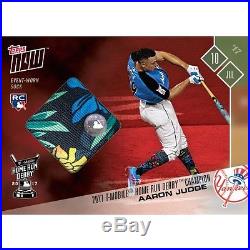 AARON JUDGE 2017 T-Mobile Home Run Derby Champion Topps Now SOCK RELIC #/10