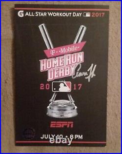AARON JUDGE AUTOGRAPHED HOME RUN DERBY PROGRAM COA Included See Pics
