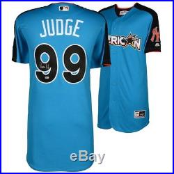AARON JUDGE Autographed Yankees 2017 Home Run Derby Authentic Jersey FANATICS
