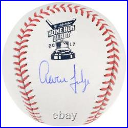 AARON JUDGE Autographed Yankees 2017 Home Run Derby Official Baseball FANATICS