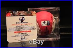 AARON JUDGE CUBED PINK HOME RUN DERBY SIGNED AND AUTHENTICATED BASEBALL With COA