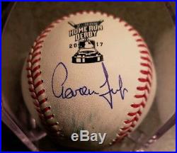AARON JUDGE Home Run Derby Hit GAME USED MLB Certified Ball Signed IP Auto RARE