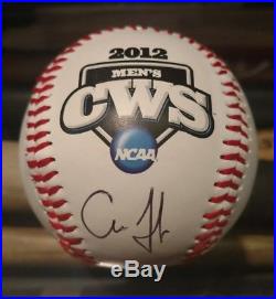 AARON JUDGE Signed Rawlings 2012 NCAA CWS Baseball HOME RUN DERBY WINNER COA