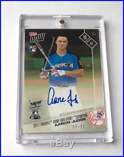 Aaron Judge 2017 Topps Now 346A Autograph Home Run Derby Champion 68/99 Yankees