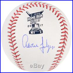 Aaron Judge Autographed 2017 Home Run Derby Logo Baseball