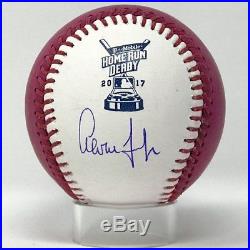 Aaron Judge Autographed 2017 Pink Home Run Derby Baseball Fanatics Auth #2