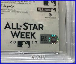 Aaron Judge & Cody Bellinger Signed 2017 Home Run Derby All-Star Ticket Stub PSA