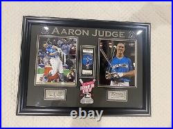 Aaron Judge Framed Engraved Photo 2017 Home Run Derby Ticket New York Yankees