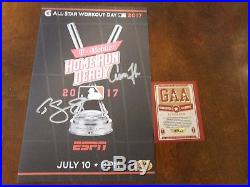 Aaron Judge & Gary Sanchez Autograph Hand Signed Home Run Derby Program COA