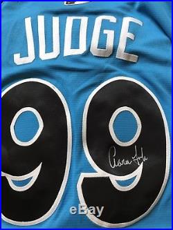 Aaron Judge Home Run Derby Signed Jersey