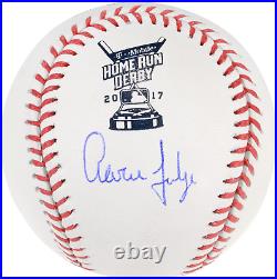 Aaron Judge New York Yankees Autographed 2017 Home Run Derby Logo Baseball Aut