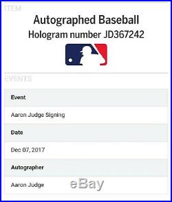 Aaron Judge New York Yankees Signed 2017 Home Run Derby Baseball Fanatics
