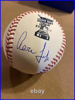 Aaron Judge New York Yankees Signed 2017 Home Run Derby Baseball Fanatics Rare