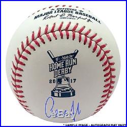Aaron Judge New York Yankees Signed 2017 Home Run Derby Logo Baseball