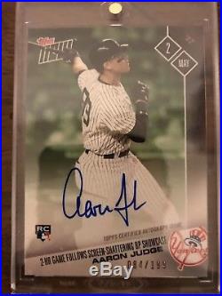 Aaron Judge (RC) On Card Auto 84/199 Topps Now 103A Yankees Homerun Derby Champ