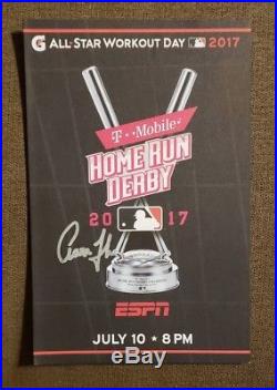 Aaron Judge Signed 2017 Home Run Derby All Star Game Program Scorecard With COA