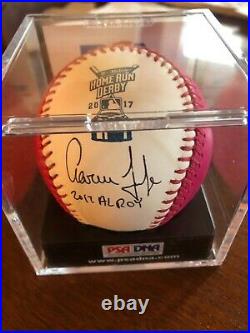 Aaron Judge Signed 2017 Home Run Derby Ball For Charity! COA/PSA