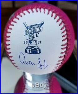 Aaron Judge Signed/Autographed (2017) Home Run Derby Baseball (Fanatics) C. O. A