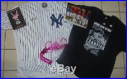 Aaron Judge Signed Yankee Jersey + Rare Home Run Derby T Shirt And Lots More