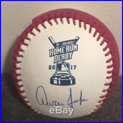 Aaron Judge Yankees signed 2017 Home Run Derby baseball MLB holo COA