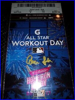Aaron Judge signed 2017 All-Star Home Run Derby Ticket autograph baseball jersey