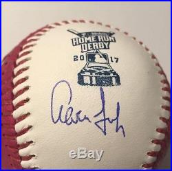Aaron Judge signed Home Run Derby Money Ball Autograph baseball Yankees FANATICS