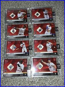 All 8 2019 TOPPS NOW HOME RUN DERBY EVENT USED BALL RED /10 Relics Alonso Vlad