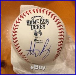 Anthony Rizzo Game Used Home run Derby Baseball Mlb Fanatics Coa Autograph Cubs