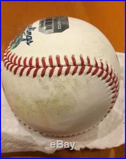 Anthony Rizzo Game Used Home run Derby Baseball Mlb Fanatics Coa Autograph Cubs