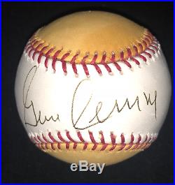 Astronaut Gene Cernan signed Rawlings Official Home Run Derby Baseball JSA LOA