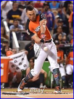 Authentic Giancarlo Stanton 2017 MLB Home Run Derby Champion All Star Jersey 52