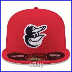 Baltimore Orioles New Era Home Run Derby 59FIFTY Fitted Performance Hat Red