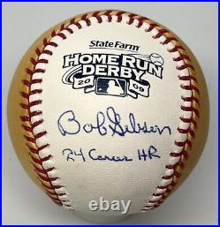 Bob Gibson Signed 2009 Home Run Derby Baseball 24 Home Runs Inscription JSA
