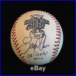 Bobby Abreu Signed Autographed Rawlings Baseball 2005 Home Run Derby JSA COA