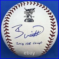 Bobby Witt Jr Autograph Signed Homerun Derby Baseball with 2018 HR Champ JSA COA