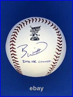 Bobby Witt Jr Autographed Signed Homerun Derby Baseball 2018 HR Champ JSA COA