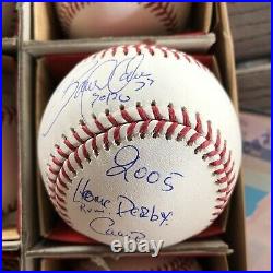 Bobby abreu signed sweetspot inscribed 2005 home run derby champ jsa