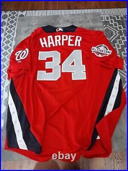 Bryce Harper 2018 All Star Game HOME RUN DERBY CHAMP Jersey Majestic Cool Base