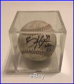 Bryce Harper Signed Home Run Derby Baseball Autographed Nationals Display COA
