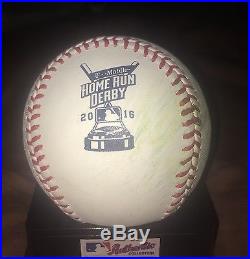 Corey Seager Game Used Hr Home Run Derby Baseball Mlb Hologram 2016 Rare Dodger