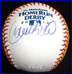 Carlos Beltran Signed 2012 Gold Homerun Derby Baseball Yankees Cardinals Coa J1