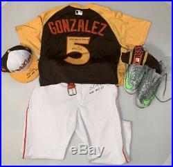Carlos Gonzalez Colorado Rockies Home Run Derby Game Used Jersey Pants/Cleats