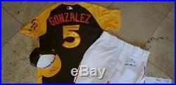 Carlos Gonzalez Rockies 2016 Home Run Derby National Game Used Uniform Rare 1/1