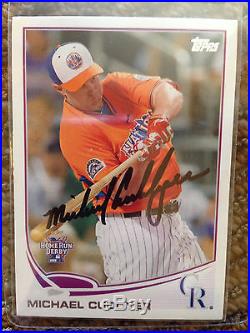 Charity Auction-Autographed Michael Cuddyer 2013 Topps Home Run Derby #US226