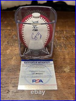 Corey Seager Signed 2022 Home Run Derby Baseball PSA DNA Coa Autographed Rangers