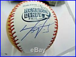 DAVID ORTIZ Signed 2010 HomeRun Derby Baseball Autograph 8698