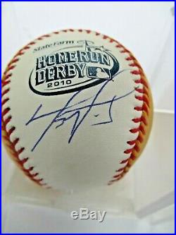 DAVID ORTIZ Signed 2010 HomeRun Derby Baseball Autograph 8698