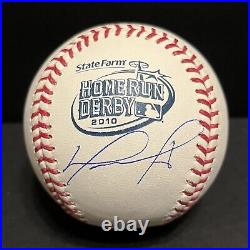 David Ortiz 2010 Home Run Derby Champ Autographed Baseball Red Sox Hall Of Fame