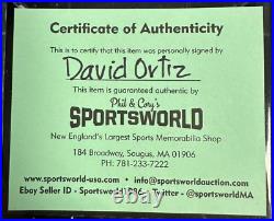 David Ortiz Autographed 2010 Home Run Derby Baseball Boston Red Sox