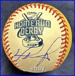 David Ortiz Autographed Official 2005 Homerun Derby Baseball Red Sox